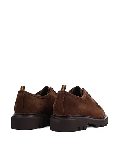 Мужские туфли Miguel Miratez замшевые коричневые - фото 4 - Miraton