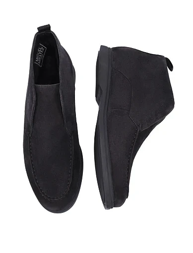 Чоловічі черевики замшеві сірі (9361DH-103-680M) - фото 2 - Miraton