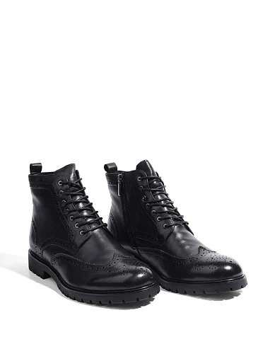 Мужские ботинки Miguel Miratez кожаные черные - фото 3 - Miraton