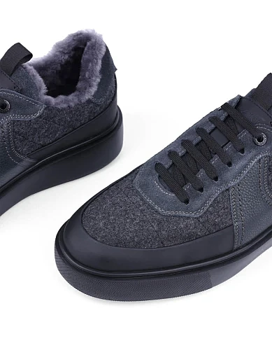 Чоловічі черевики шкіряні сірі (06623A-10-U58/S42/G74M) - фото 5 - Miraton