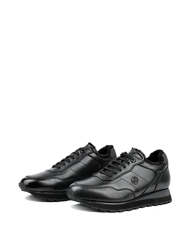 Чоловічі кросівки MIRATON шкіряні чорні (M907A-01-D01/NR2M) - фото 3 - Miraton