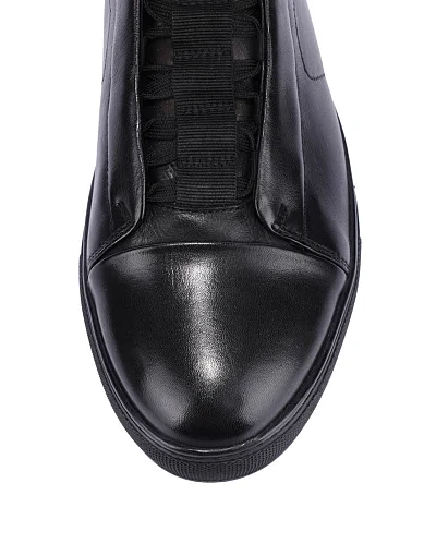 Чоловічі черевики шкіряні чорні (8587X-630-A8R) - фото 5 - Miraton