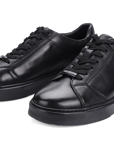 Чоловічі кеди MIRATON шкіряні чорні (M06628A-50-T10/G70) - фото 5 - Miraton