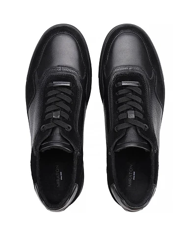 Мужские кеды MIRATON замшевые черные - фото 2 - Miraton