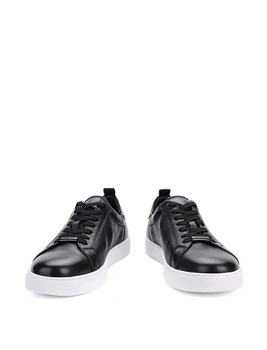 Чоловічі кеди MIRATON шкіряні чорні (M56A-88-MM3/A9) - фото 2 - Miraton