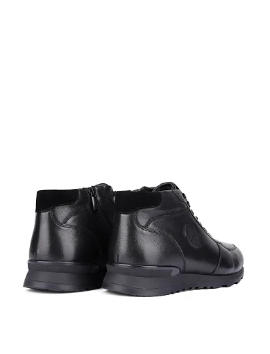 Чоловічі черевики шкіряні чорні (025X-93-A8/X12M) - фото 4 - Miraton