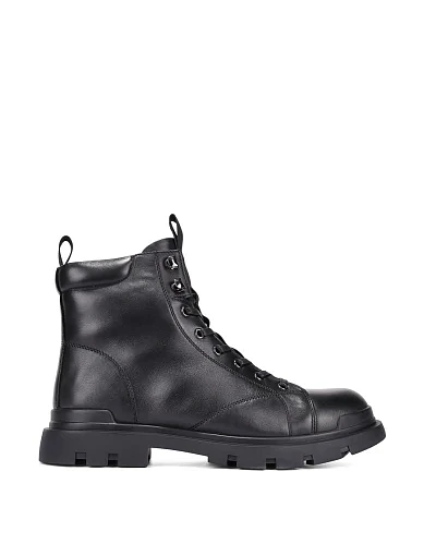 Чоловічі черевики шкіряні чорні (HZ2039B-10-B12) - фото 1 - Miraton