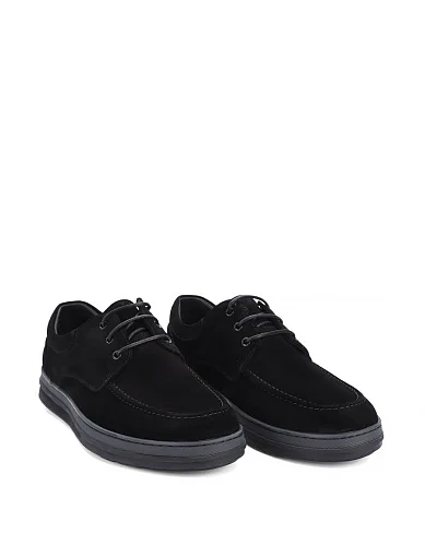 Чоловічі туфлі Miguel Miratez замшеві чорні (M965A-7-328) - фото 3 - Miraton