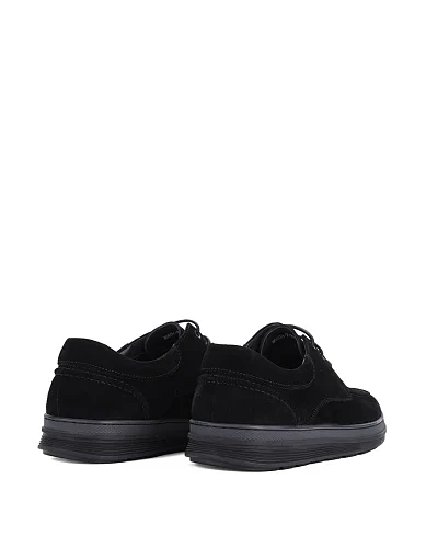 Чоловічі туфлі Miguel Miratez замшеві чорні (M965A-7-328) - фото 4 - Miraton