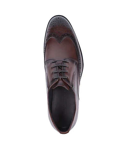 Чоловічі туфлі Miguel Miratez шкіряні коричневі (KT1388-12M466) - фото 2 - Miraton