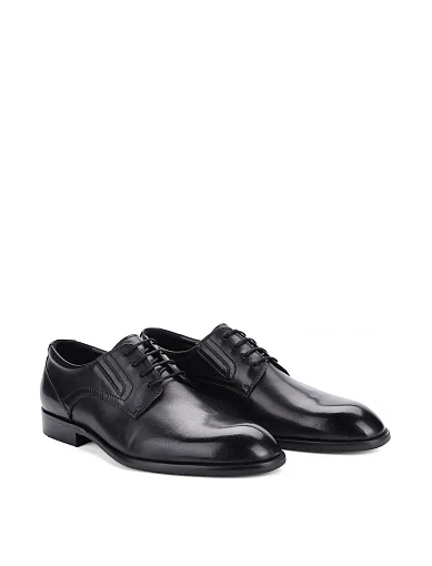 Чоловічі туфлі Miguel Miratez шкіряні чорні (1305-102A-T1) - фото 3 - Miraton