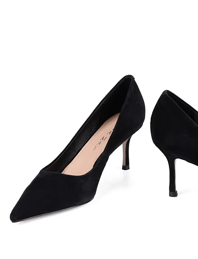 Жіночі туфлі Mia May велюрові чорні - фото 2 - Miraton