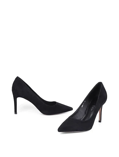 Жіночі туфлі Mia May велюрові чорні - фото 2 - Miraton