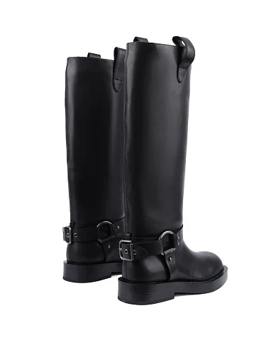 Жіночі чоботи MIRATON шкіряні чорні - фото 3 - Miraton