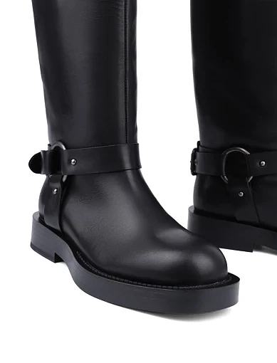 Жіночі чоботи MIRATON шкіряні чорні - фото 4 - Miraton