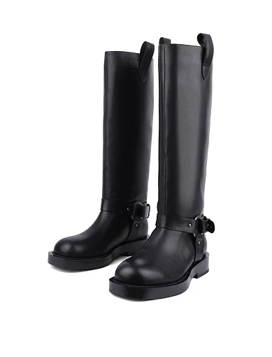 Жіночі чоботи MIRATON шкіряні чорні - фото 5 - Miraton