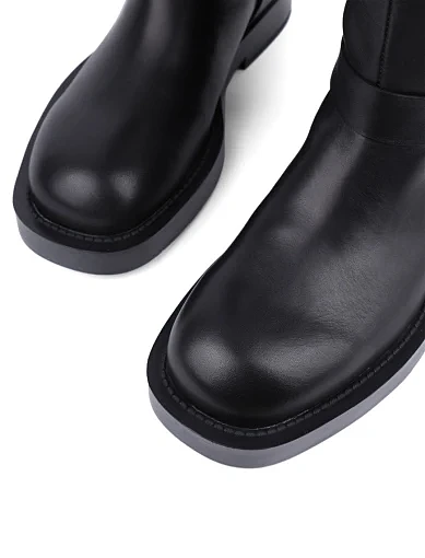 Жіночі чоботи MIRATON шкіряні чорні - фото 6 - Miraton