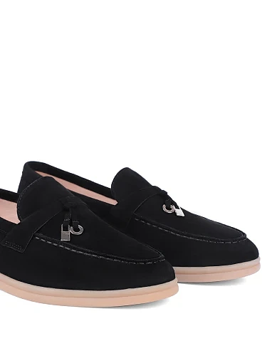 Жіночі сліпери Attizzare велюрові чорні(Y935-2 FW25-26) - фото 4 - Miraton