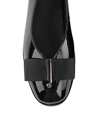 Жіночі балетки MIRATON лакові чорні - фото 7 - Miraton