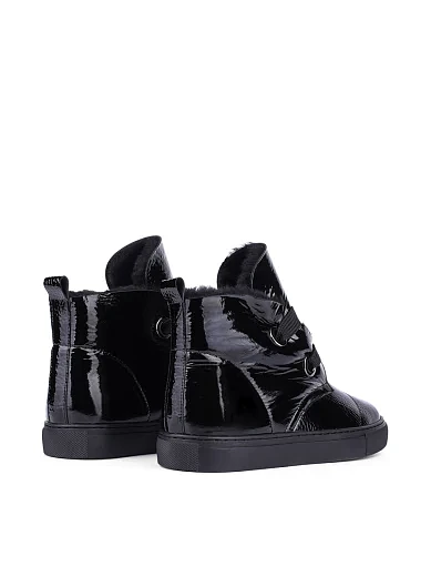 Жіночі черевики Attizzare з наплаку чорні(8927-171-1) - фото 4 - Miraton