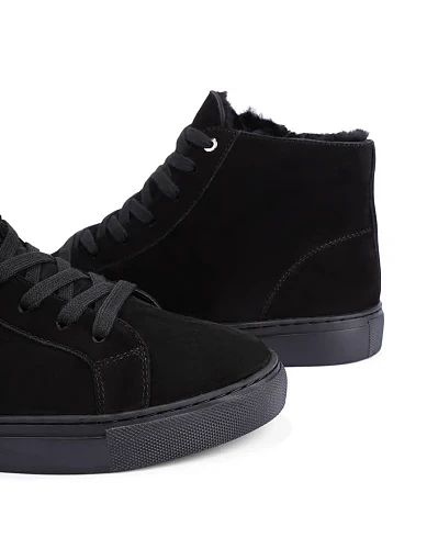 Жіночі черевики Attizzare з нубуку чорні - фото 2 - Miraton