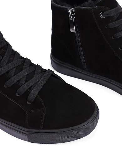 Жіночі черевики Attizzare з нубуку чорні - фото 5 - Miraton