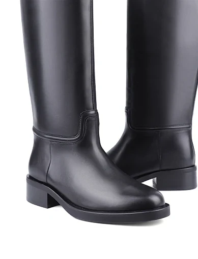 Жіночі чоботи Attizzare шкіряні чорні - фото 2 - Miraton
