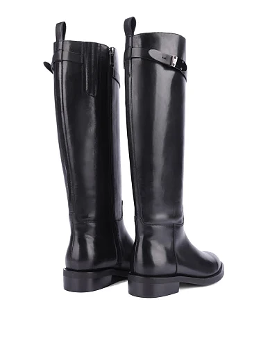 Жіночі чоботи Attizzare шкіряні чорні - фото 4 - Miraton