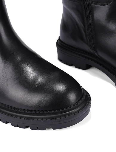 Жіночі чоботи Attizzare шкіряні чорні(8036-1629-1) - фото 2 - Miraton