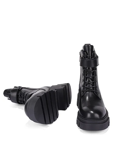 Жіночі черевики Attizzare шкіряні чорні - фото 2 - Miraton