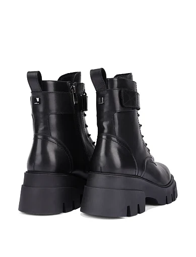 Жіночі черевики Attizzare шкіряні чорні - фото 4 - Miraton