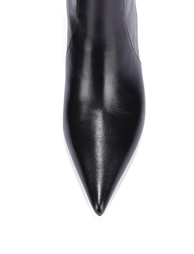 Жіночі чоботи шкіряні чорні - фото 5 - Miraton