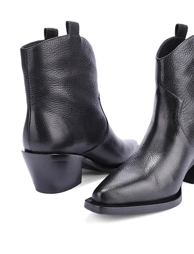 Жіночі черевики MIRATON шкіряні чорні - фото 2 - Miraton