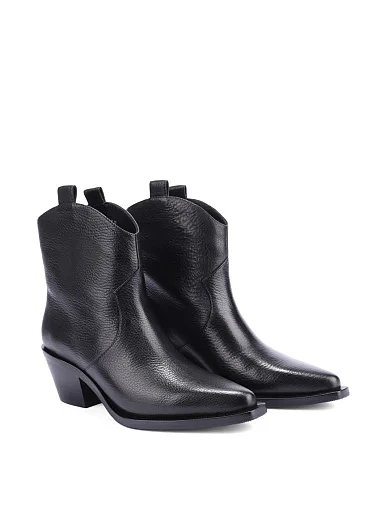 Жіночі черевики MIRATON шкіряні чорні - фото 3 - Miraton