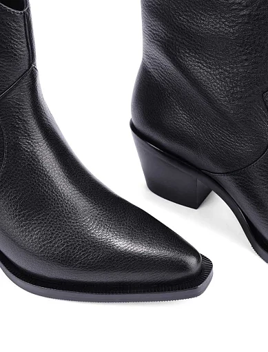 Жіночі черевики MIRATON шкіряні чорні - фото 5 - Miraton