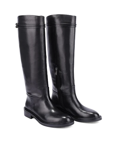 Жіночі чоботи Attizzare шкіряні чорні - фото 3 - Miraton