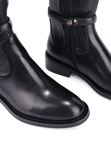 Жіночі ботфорти Attizzare зі штучної шкіри чорні - фото 5 - Miraton