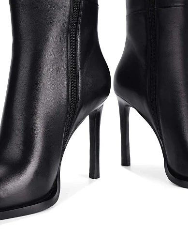 Жіночі ботфорти MIRATON шкіряні чорні(G816-19006) - фото 2 - Miraton