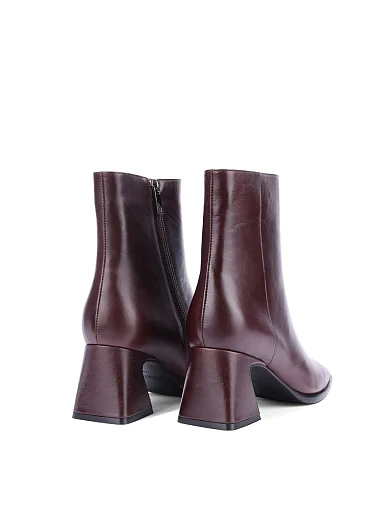 Женские ботинки MIRATON кожаные бордовые - фото 4 - Miraton