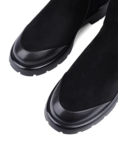 Жіночі черевики Attizzare велюрові чорні - фото 5 - Miraton