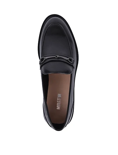 Жіночі туфлі MIRATON шкіряні чорні - фото 2 - Miraton