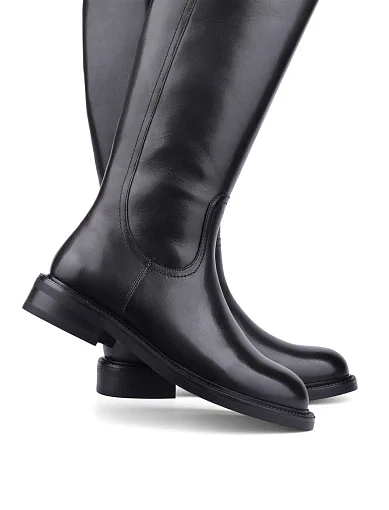 Жіночі чоботи Attizzare шкіряні чорні - фото 2 - Miraton