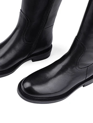 Жіночі чоботи Attizzare шкіряні чорні - фото 5 - Miraton