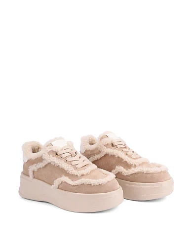 Жіночі кеди MIRATON велюрові бежеві - фото 3 - Miraton