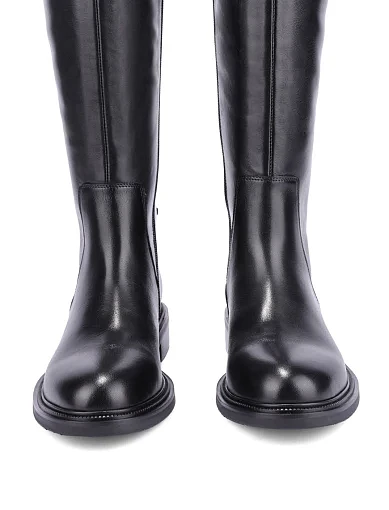 Жіночі чоботи Attizzare шкіряні чорні - фото 2 - Miraton