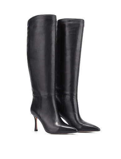 Жіночі чоботи Mia May шкіряні чорні - фото 3 - Miraton