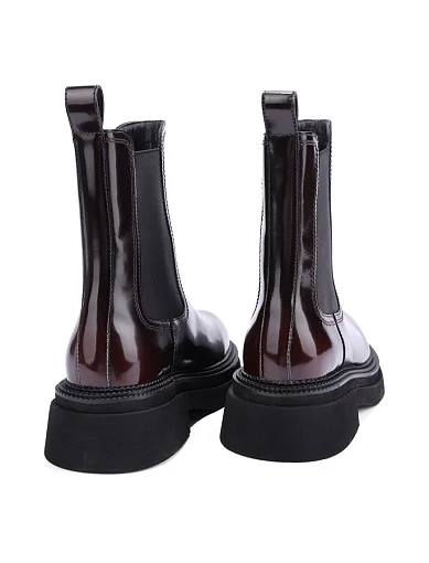 Жіночі черевики челсі MIRATON шкіряні коричневі - фото 4 - Miraton