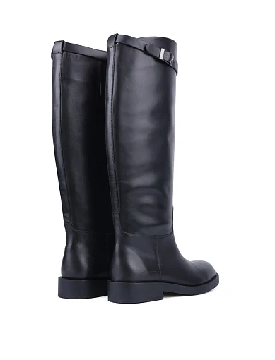 Жіночі чоботи MIRATON шкіряні чорні - фото 4 - Miraton