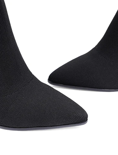 Жіночі черевики MIRATON тканинні чорні - фото 5 - Miraton