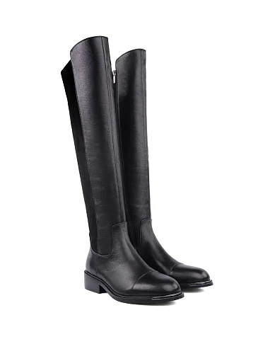 Жіночі ботфорти Attizzare шкіряні чорні - фото 2 - Miraton